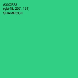 #30CF83 - Shamrock Color Image