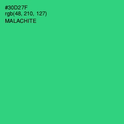 #30D27F - Malachite Color Image