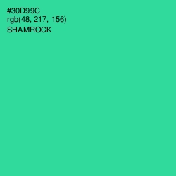 #30D99C - Shamrock Color Image