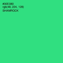 #30E080 - Shamrock Color Image