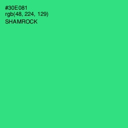 #30E081 - Shamrock Color Image