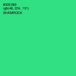 #30E083 - Shamrock Color Image