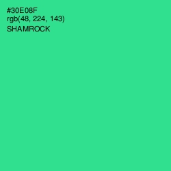 #30E08F - Shamrock Color Image