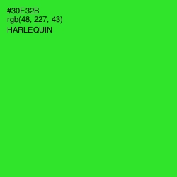 #30E32B - Harlequin Color Image