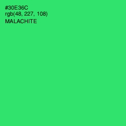 #30E36C - Malachite Color Image