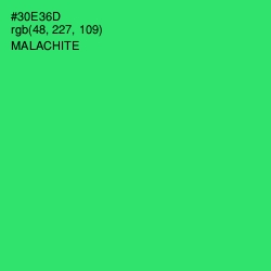 #30E36D - Malachite Color Image