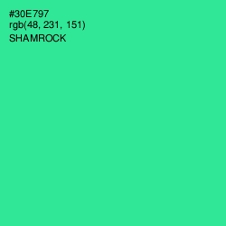 #30E797 - Shamrock Color Image