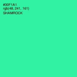 #30F1A1 - Shamrock Color Image