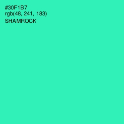 #30F1B7 - Shamrock Color Image