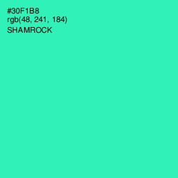 #30F1B8 - Shamrock Color Image