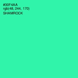 #30F4AA - Shamrock Color Image