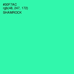#30F7AC - Shamrock Color Image