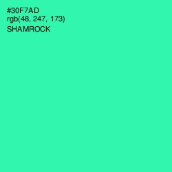 #30F7AD - Shamrock Color Image