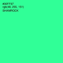 #30FF97 - Shamrock Color Image