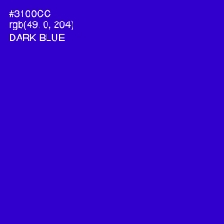 #3100CC - Dark Blue Color Image
