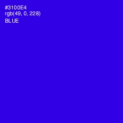 #3100E4 - Blue Color Image