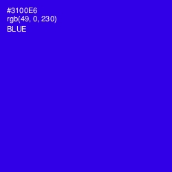 #3100E6 - Blue Color Image