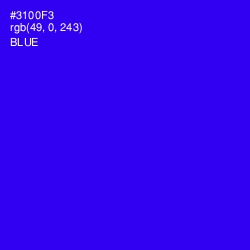 #3100F3 - Blue Color Image