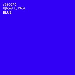 #3100F5 - Blue Color Image