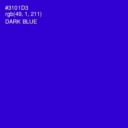 #3101D3 - Dark Blue Color Image