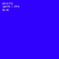 #3101FE - Blue Color Image