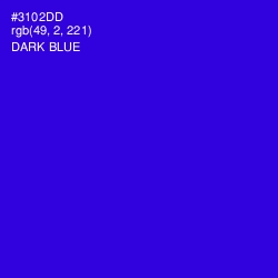 #3102DD - Dark Blue Color Image