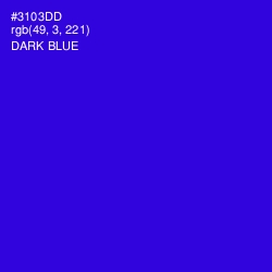 #3103DD - Dark Blue Color Image