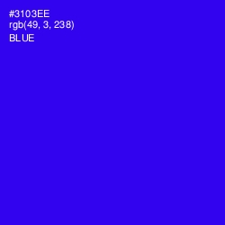 #3103EE - Blue Color Image