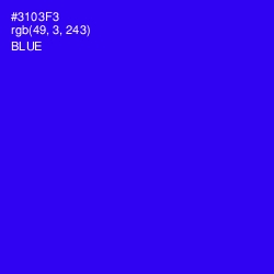 #3103F3 - Blue Color Image