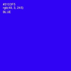 #3103F5 - Blue Color Image