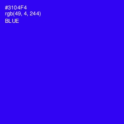 #3104F4 - Blue Color Image