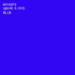 #3106F3 - Blue Color Image
