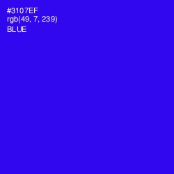 #3107EF - Blue Color Image