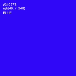#3107F8 - Blue Color Image