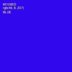 #3108ED - Blue Color Image