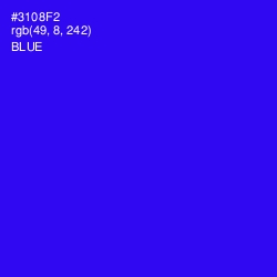 #3108F2 - Blue Color Image