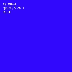 #3108FB - Blue Color Image