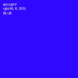 #3108FF - Blue Color Image