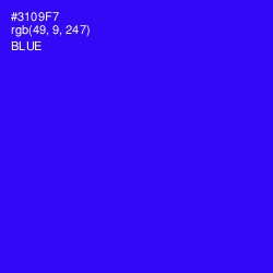 #3109F7 - Blue Color Image