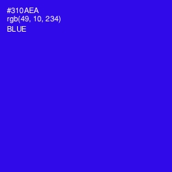 #310AEA - Blue Color Image