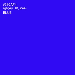 #310AF4 - Blue Color Image