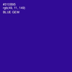 #310B95 - Blue Gem Color Image