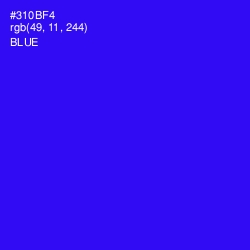 #310BF4 - Blue Color Image