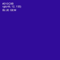 #310C9B - Blue Gem Color Image