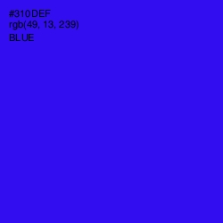 #310DEF - Blue Color Image