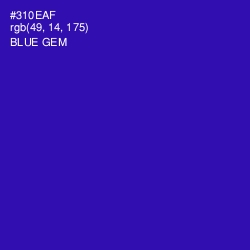 #310EAF - Blue Gem Color Image