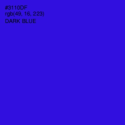 #3110DF - Dark Blue Color Image