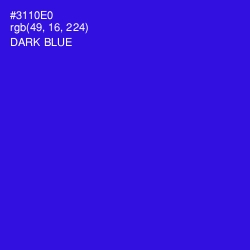 #3110E0 - Dark Blue Color Image