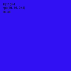 #3110F4 - Blue Color Image