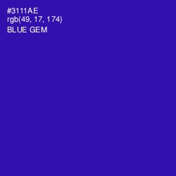 #3111AE - Blue Gem Color Image